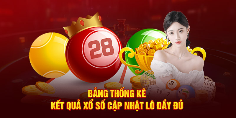 Bảng thống kê kết quả xổ số cập nhật lô đầy đủ