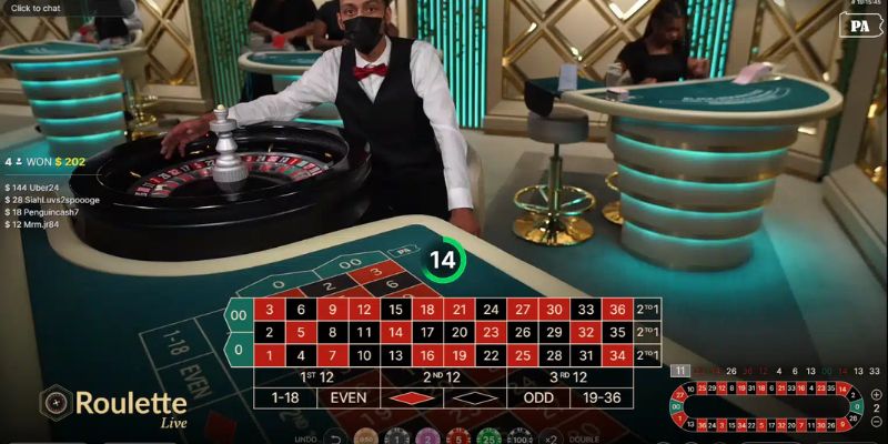 Vào bàn chơi Roulette tại 888B